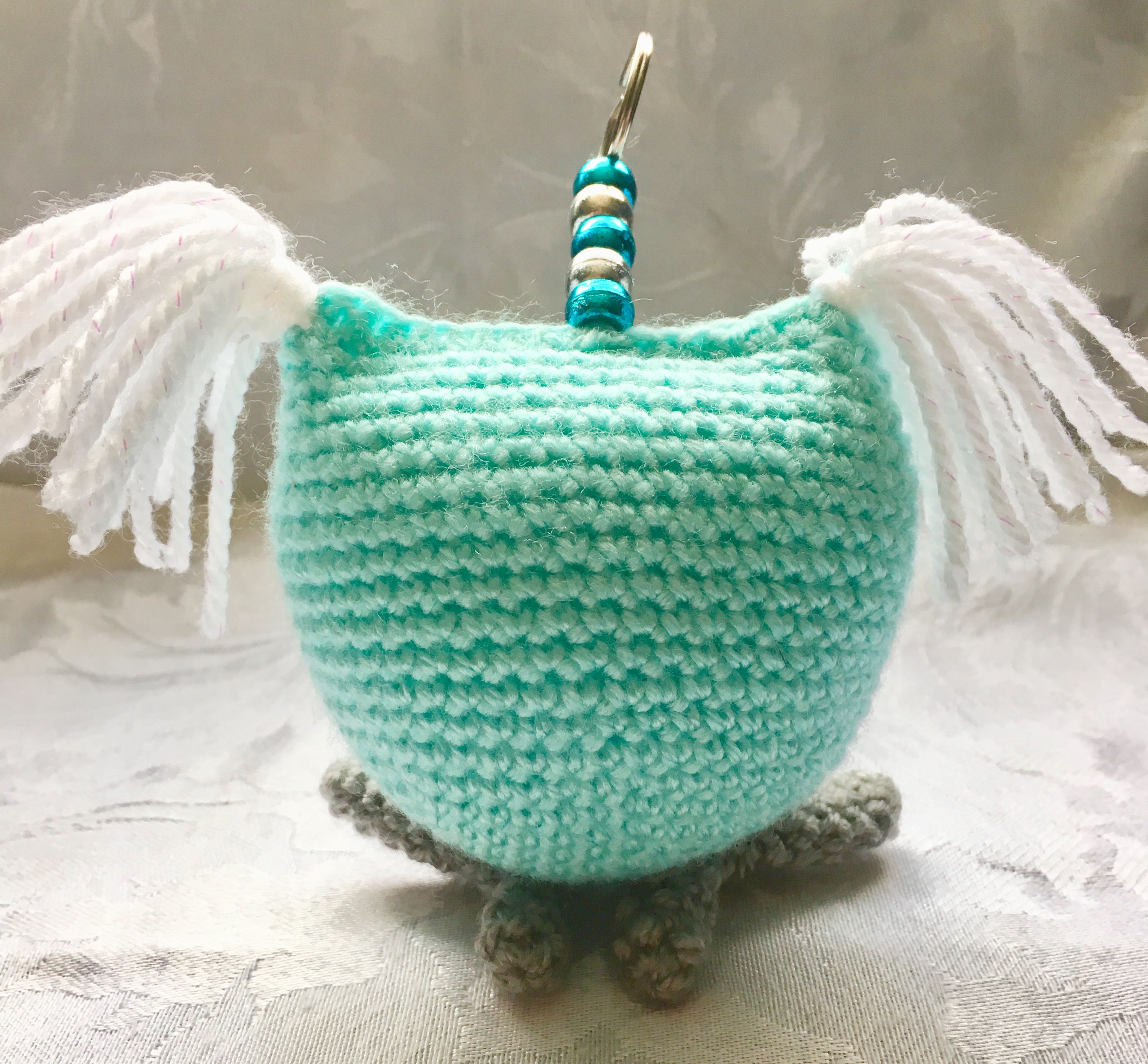 Crochet Owl Keyring Pattern - Back